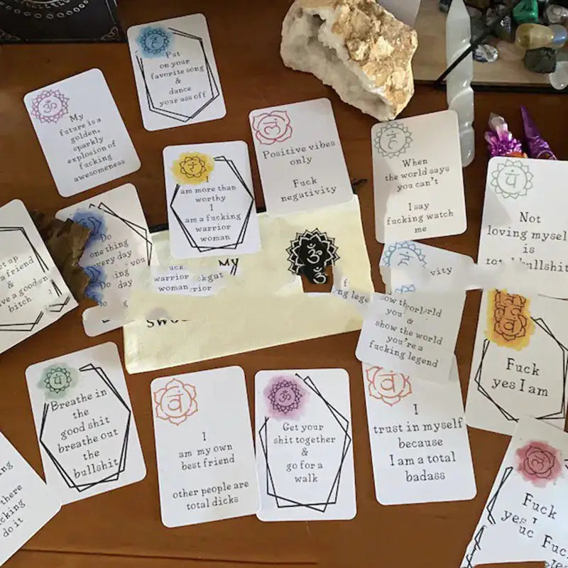 funny affirmation cards from ghg wellness shop