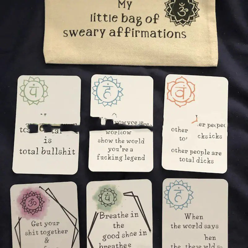funny affirmation cards from ghg wellness shop