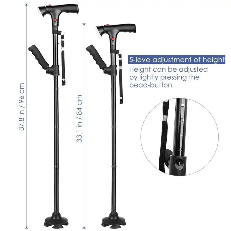 collapsible telescopic folding cane from ghg wellness shop