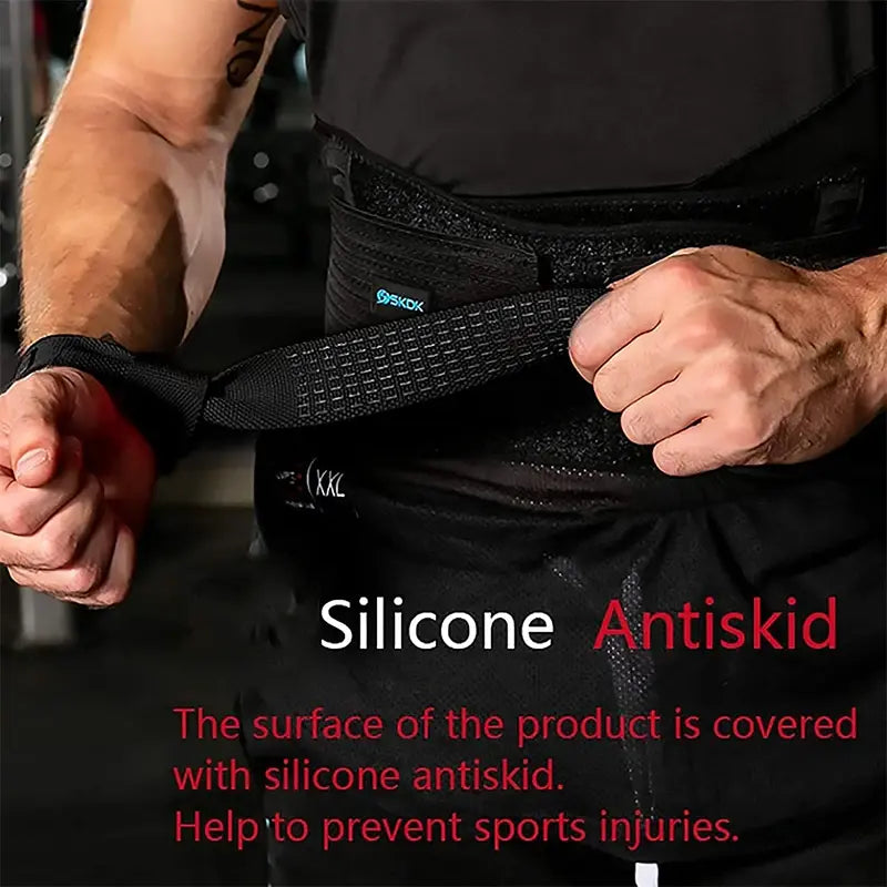 anti-slip silicone weightlifting wrist straps from ghg wellness shop