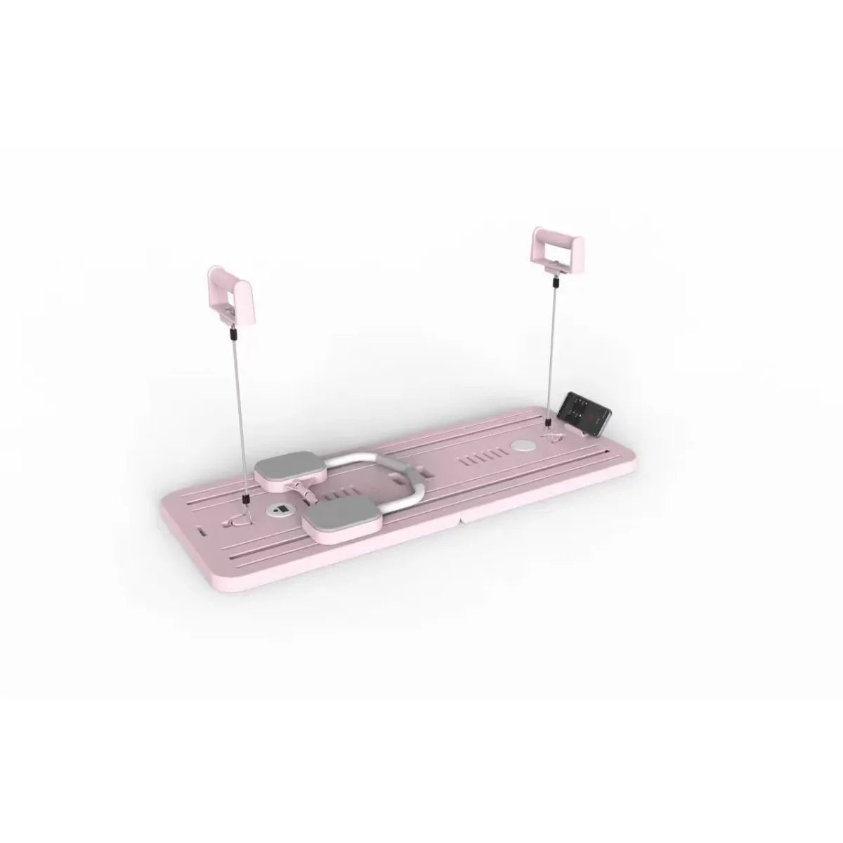 Multifunctional abdominal board with various attachments on a gray background, from ghg global powerhouse.