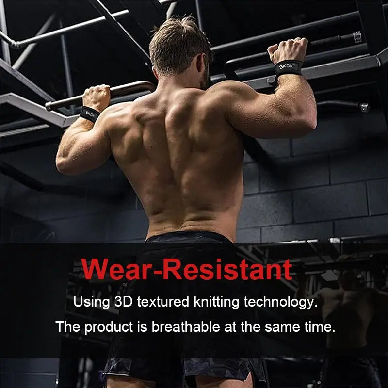 anti-slip silicone weightlifting wrist straps from ghg wellness shop