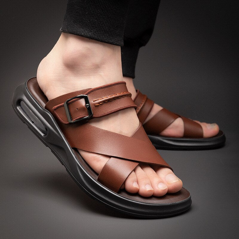 non-slip men's Italian sandals from ghg wellness shop