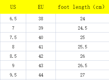 size guide for non-slip men's Italian sandals from ghg wellness shop