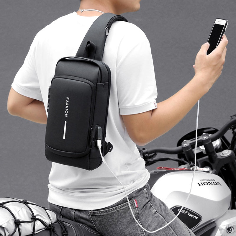 men's USB shoulder bag from ghg wellness shop