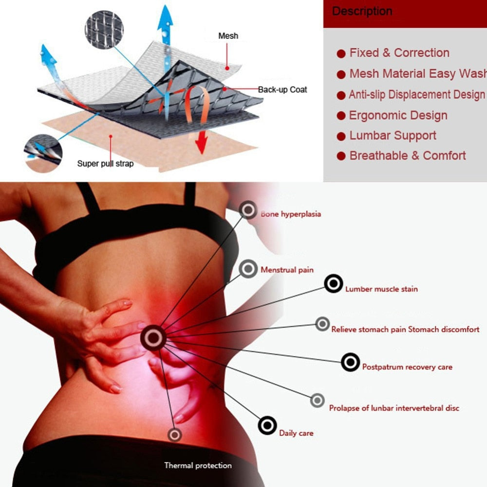 magnetic therapy back waist support belt from ghg wellness shop