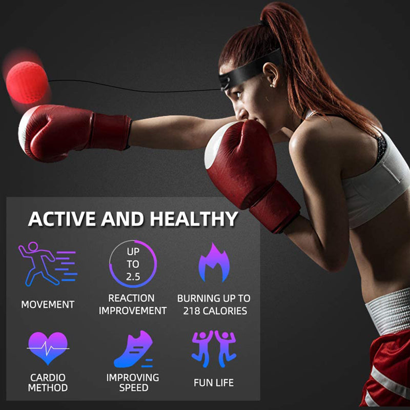 boxing reflex ball head-mounted band from ghg wellness shop